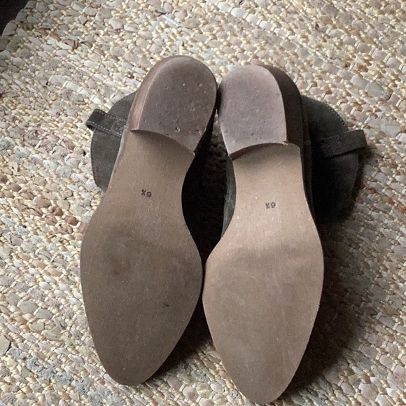 ♦️ MADEWELL ankle boot 6.5 Barnwood suede booties low heel mink olive moss - Picture 6 of 8